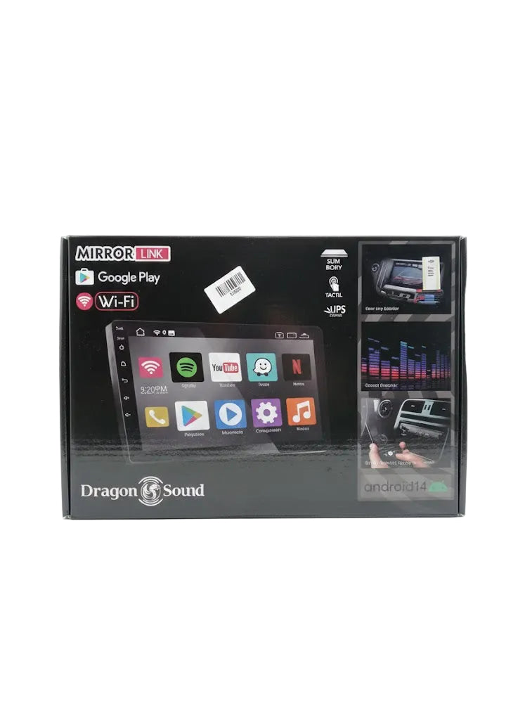 Dragon Sound High-Definition 2-DIN Car Stereo with Android 14