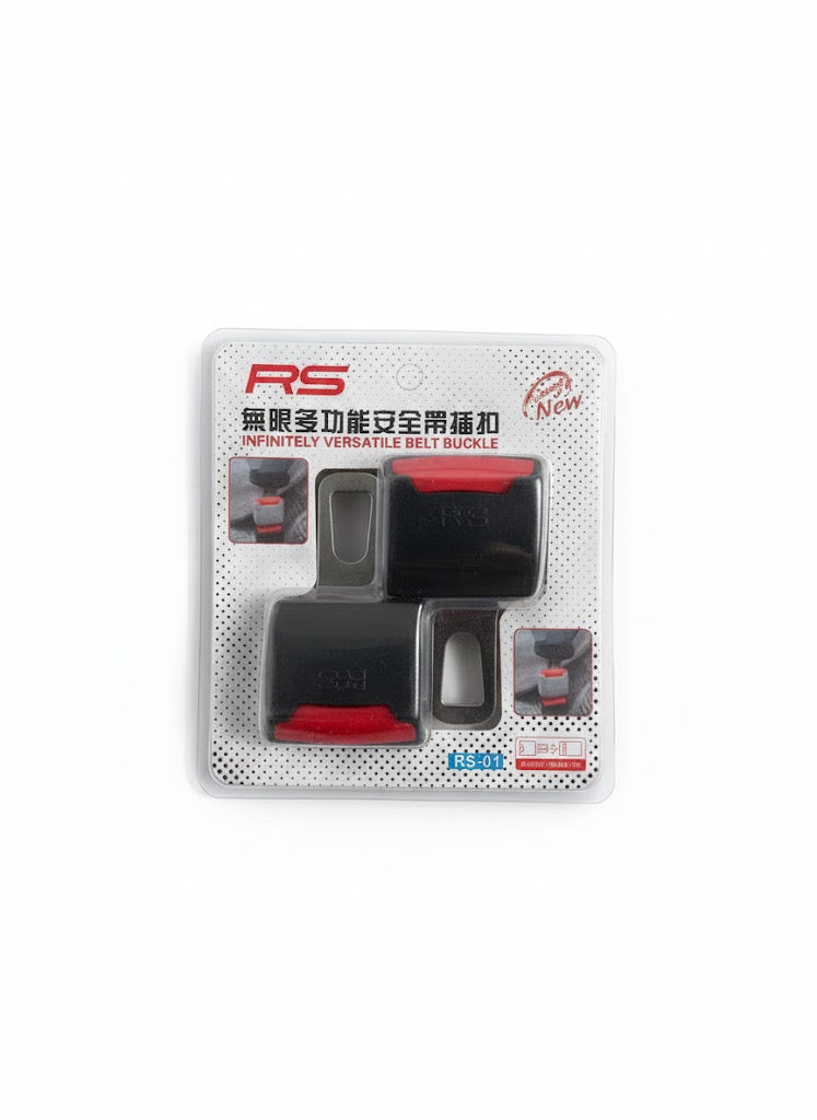 RS Universal Seat Belt Buckle Extender & Alarm Silencer – 2-Pack