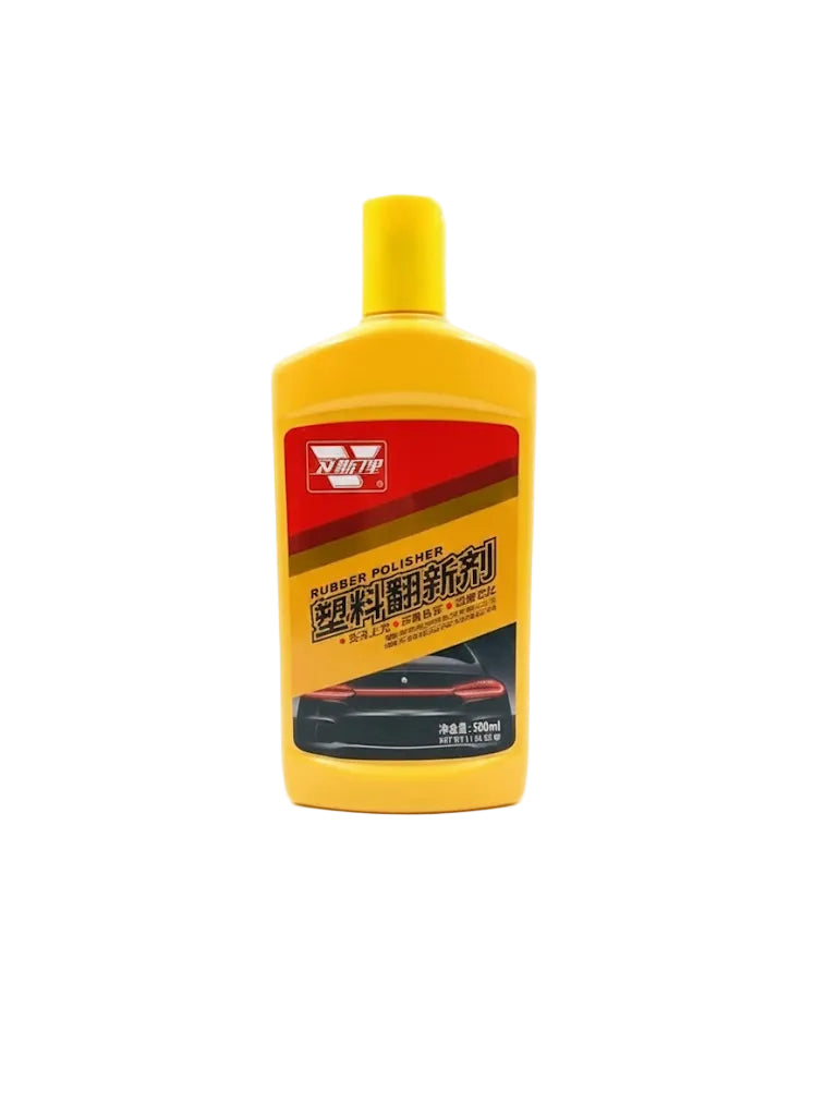 Premium Rubber Polisher & Trim Restorer (500ml) – High-Shine Revitalizer